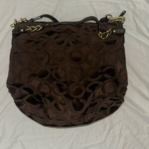 COACH vintage logo hobo bag